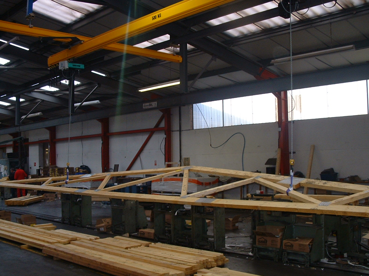 Timber Roof Truss Lifting